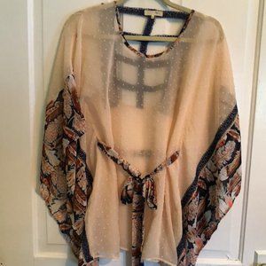 Ryu Blush Belted Tunic Sz M